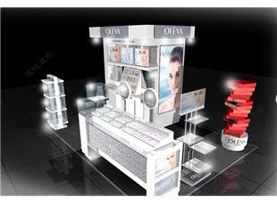 定旺展柜 专注化妆品展柜设计制作，郑州展柜厂家提供一体化服务